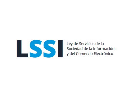 Imagen de uno de los servicios, en concreto, es el logotipo asociado a la Ley de Servicios de la Sociedad de la Información y del Comercio Electrónico